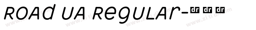 Road UA Regular字体转换 Road UA Regular字体转换